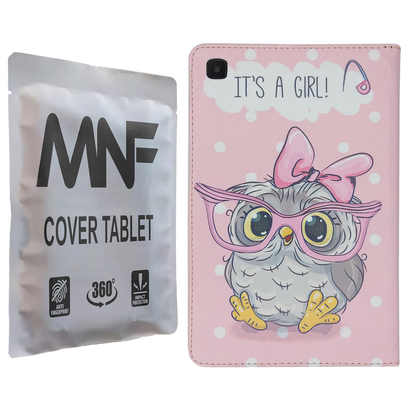کیف کلاسوری ام ان اف طرح جغد فانتزی کد M-142 مناسب برای تبلت سامسونگ Galaxy Tab A 10.1 2019 T510 / T515