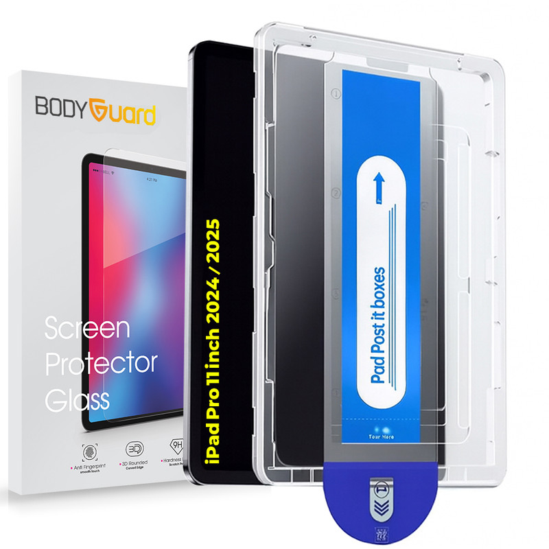 محافظ صفحه نمایش شیشه ای بادیگارد مدل TabG Frame مناسب برای تبلت اپل iPad Pro 11 inch 2024 / 2025