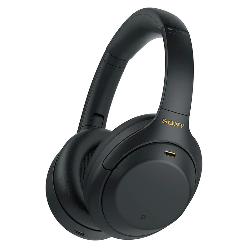 هدفون بلوتوثی سونی مدل WH-1000XM4 با نویز کنسلینگ فعال (ANC)، نویزکنسلینگ میکروفون (ENC)، درگاه شارژ USB Type-C، دارای میکروفون داخلی با کیفیت بالا، مقاوم در برابر رطوبت و عرق