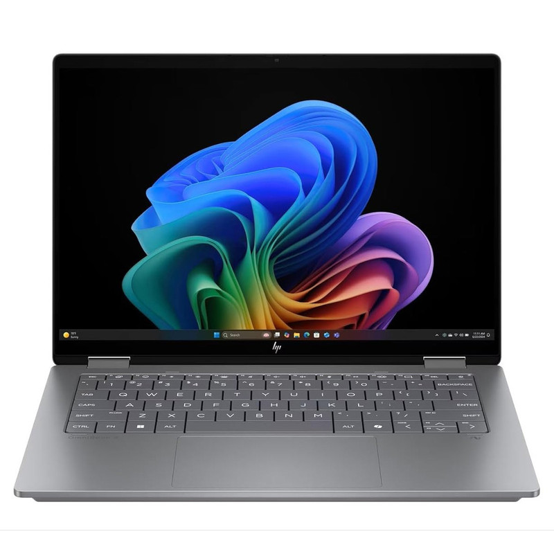 لپ تاپ 14 اینچی اچ‌ پی مدل OmniBook X Flip 14-fm0013dx-Core Ultra 5 226V-16GB LPDDR5X 8533MHz-512GB SSD-Touch-Backlit-W