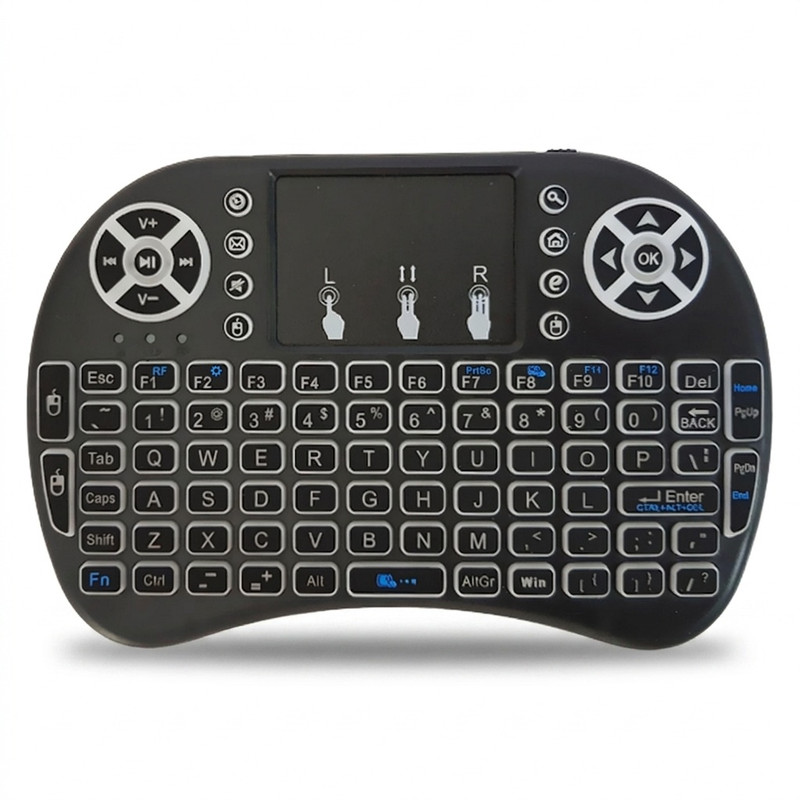 مینی کیبورد بی سیم کد 1020001125، سوییچ ممبران، Portable، نورپردازی LED RGB