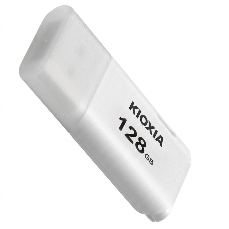 فلش مموری کیوکسیا مدل U202 ظرفیت 128 گیگابایت درپوش‌دار با رابط USB 2.0 و سرعت انتقال 30 مگابایت بر ثانیه، سازگار با کامپیوتر، لپ‌تاپ، موبایل، تبلت و تلویزیون