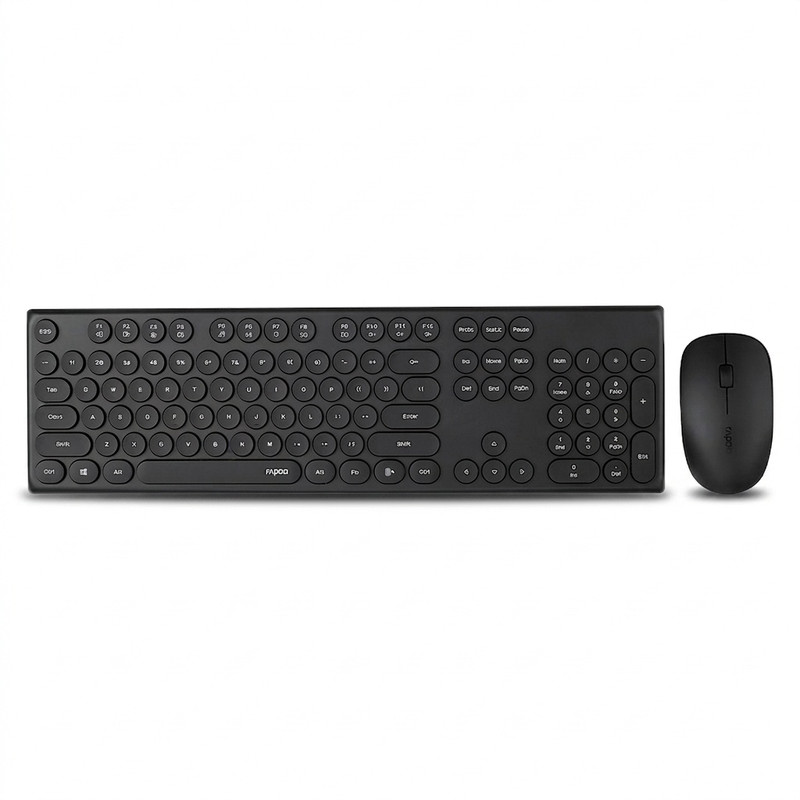 کیبورد و موس بی سیم رپو مدل X260، سوییچ ممبران، Full-Size