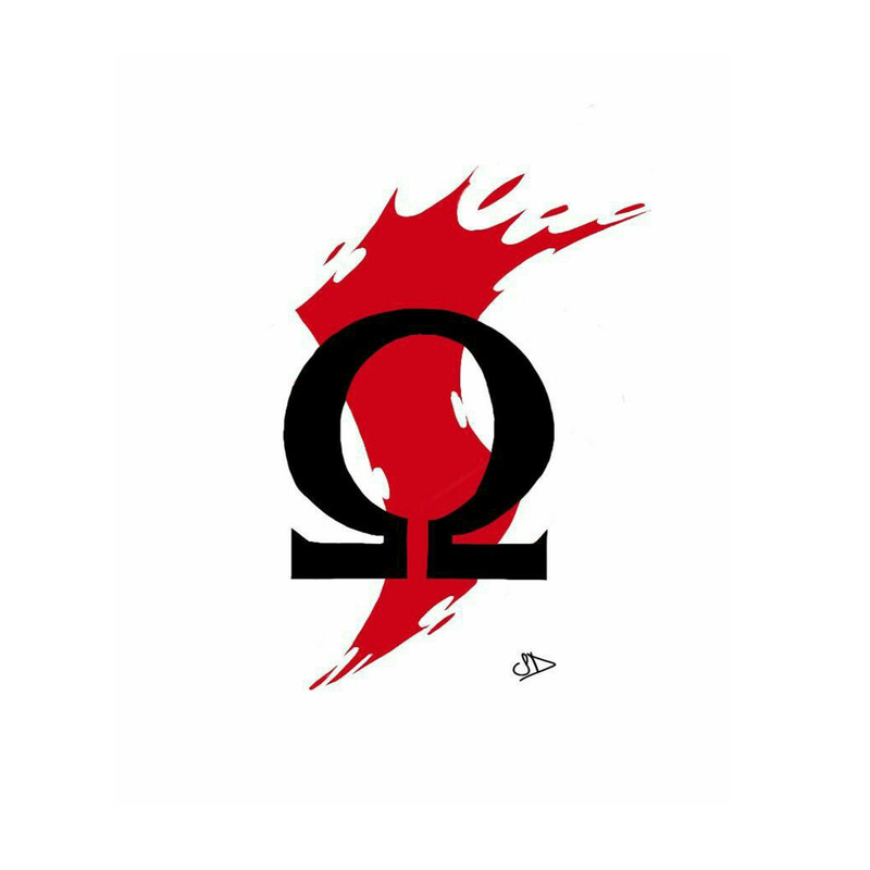 استیکر لپ تاپ و موبایل مدل بازی طرح خدای جنگ کریتوس god of war Kratos کد 2108