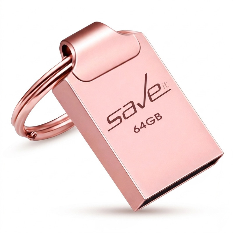فلش مموری سیویت مدل SEGO ظرفیت 64 گیگابایت با رابط USB 2.0، بدنه فلزی، طراحی بند انگشتی با حلقه آویز، سازگار با گوشی، تبلت، لپ‌تاپ و تلویزیون، سرعت انتقال 30 مگابایت بر ثانیه