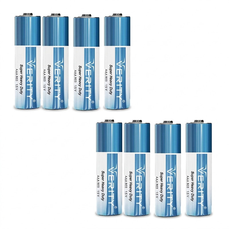 باتری نیم قلمی وریتی مدل Super Heavy Duty بسته هشت عددی