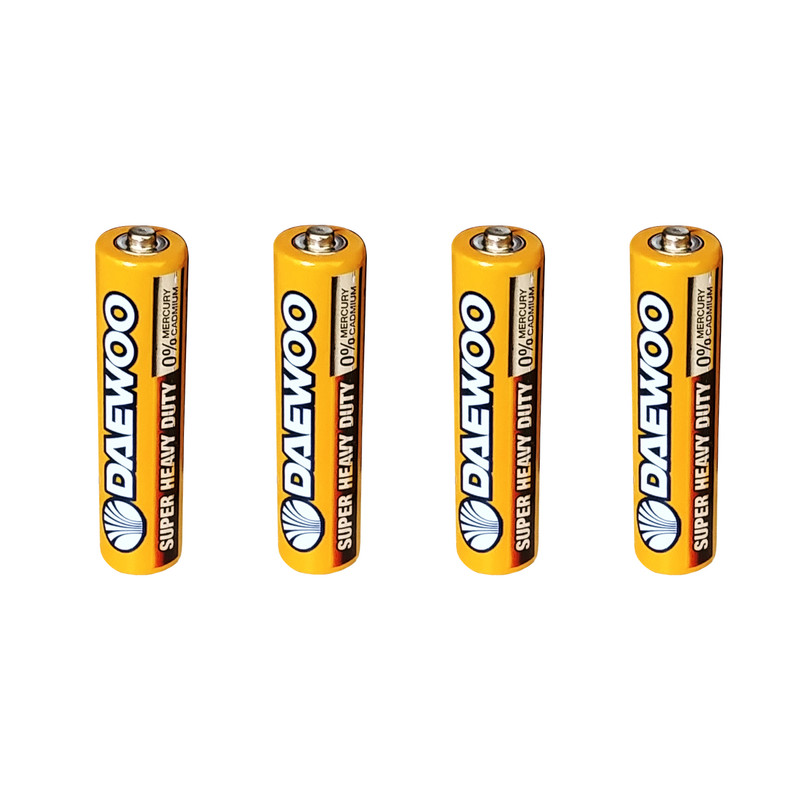 باتری نیم قلمی دوو مدل Super Heavy Duty بسته 4 عددی