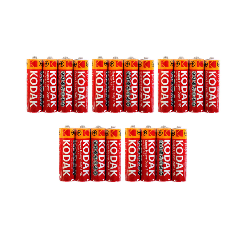 باتری نیم قلمی کداک مدل Super Heavy Duty بسته 20 عددی