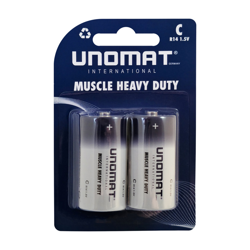 باتری C یونومات مدل MUSCLE HEAVY DUTY بسته ۲ عددی