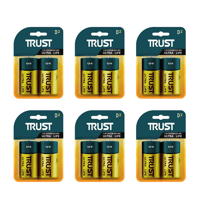 باتری D تراست مدل Ultra Life بسته 12 عددی