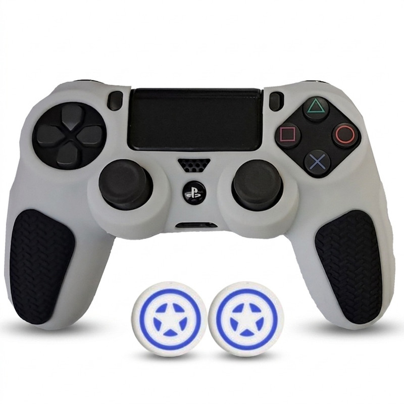 محافظ دسته پلی استیشن ۴ مدل Anti slip PS4400 به همراه روکش آنالوگ