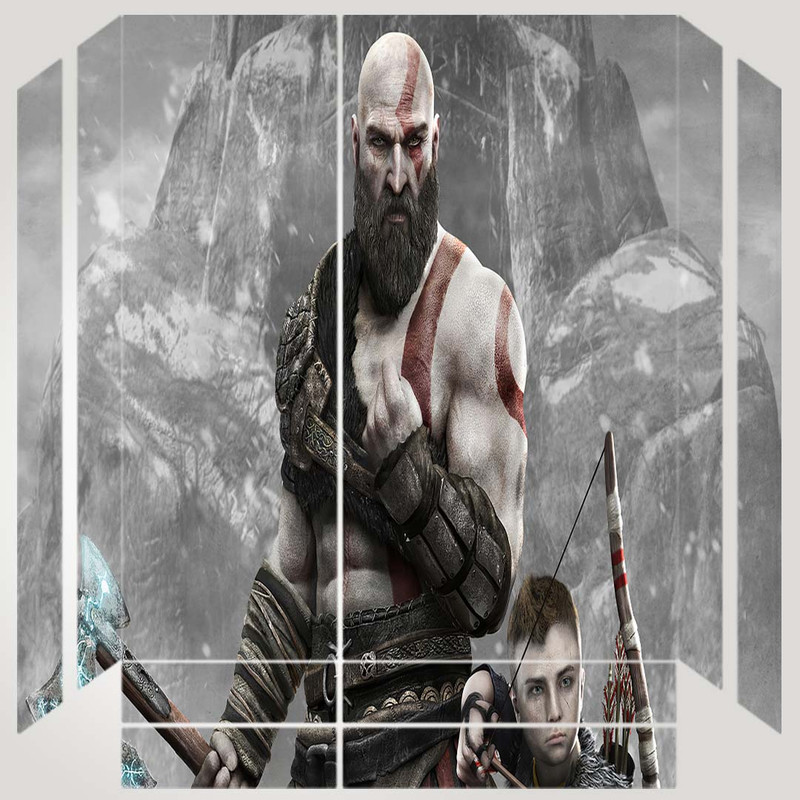 برچسب پلی استیشن ۴ مدل مدل ps4 fat طرح god of war کد PS-1022