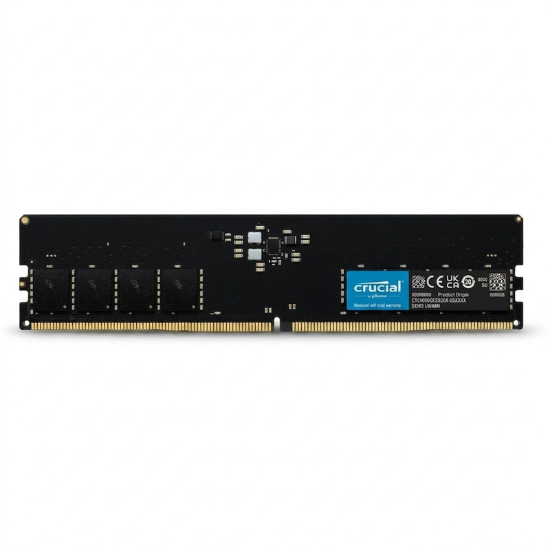 رم دسکتاپ کروشیال DDR5 تک کاناله 16 گیگابایت مدل CT16 فرکانس 4800 مگاهرتز تایمینگ CL40 و ولتاژ کاری 1.1 ولت