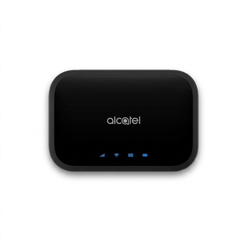 مودم همراه 4G آلکاتل مدل MW12VK با پشتیبانی CAT12، سرعت دانلود 600 و آپلود 100 مگابیت بر ثانیه، اتصال همزمان 32 کاربر، باتری 4300 میلی‌آمپر ساعت و اتصال بی‌سیم و باسیم