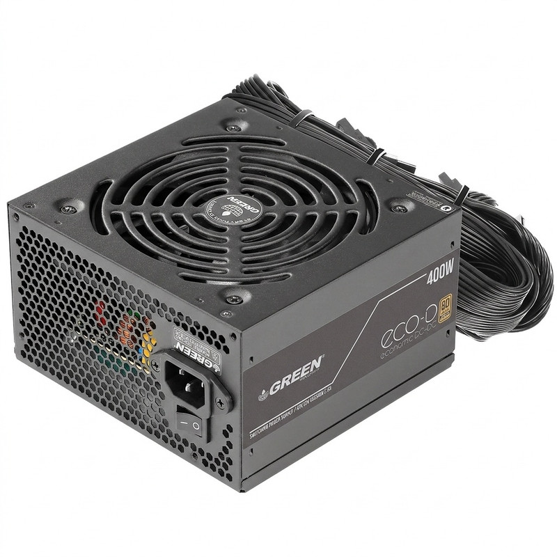 منبع تغذیه کامپیوتر 400W وات گرین مدل GP400A-ECO D