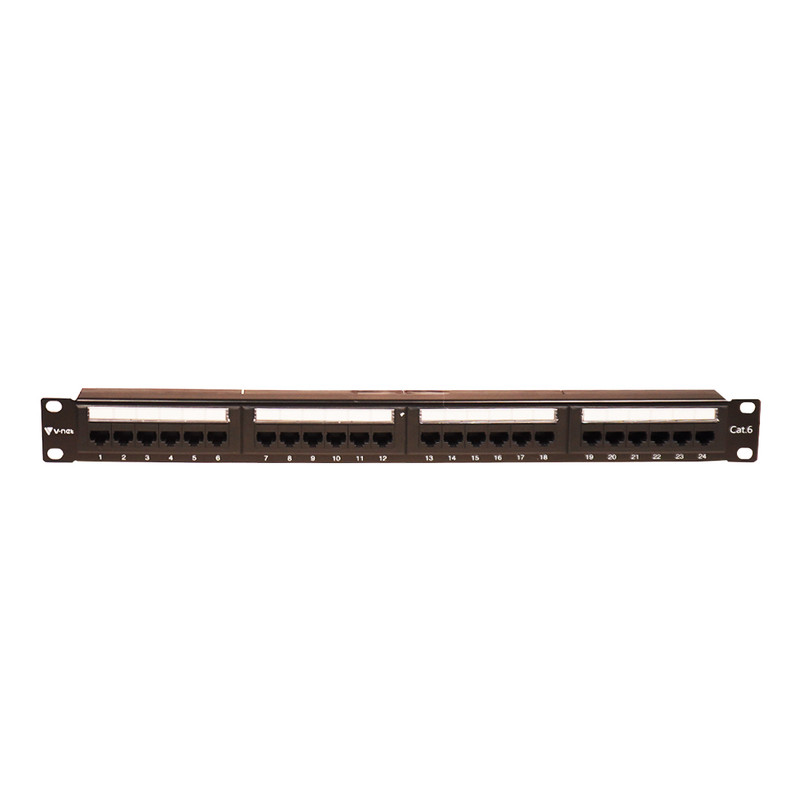 پچ پنل 24 پورت CAT6 UTP وی نت مدل V-NPC6U024