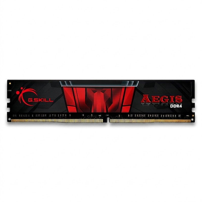 رم کامپیوتر جی‌اسکیل DDR4 تک کاناله 8 گیگابایت مدل AEGIS فرکانس 3200 مگاهرتز تایمینگ CL16 و ولتاژ کاری 1.35 ولت