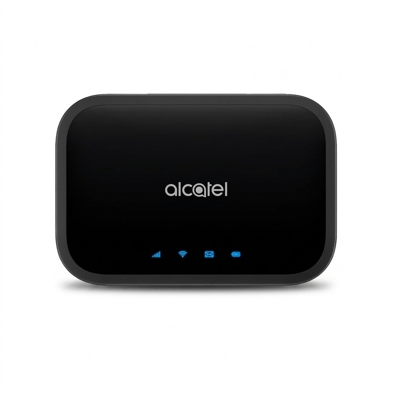مودم 4.5G قابل حمل آلکاتل مدل LINKZONE MW12VK با باتری 4300 میلی‌آمپر، پشتیبانی از شبکه‌های 4.5G و 3G، سرعت دانلود تا 600Mbps، وای فای دو بانده 2.4GHz و 5GHz و اتصال همزمان 20 کاربر