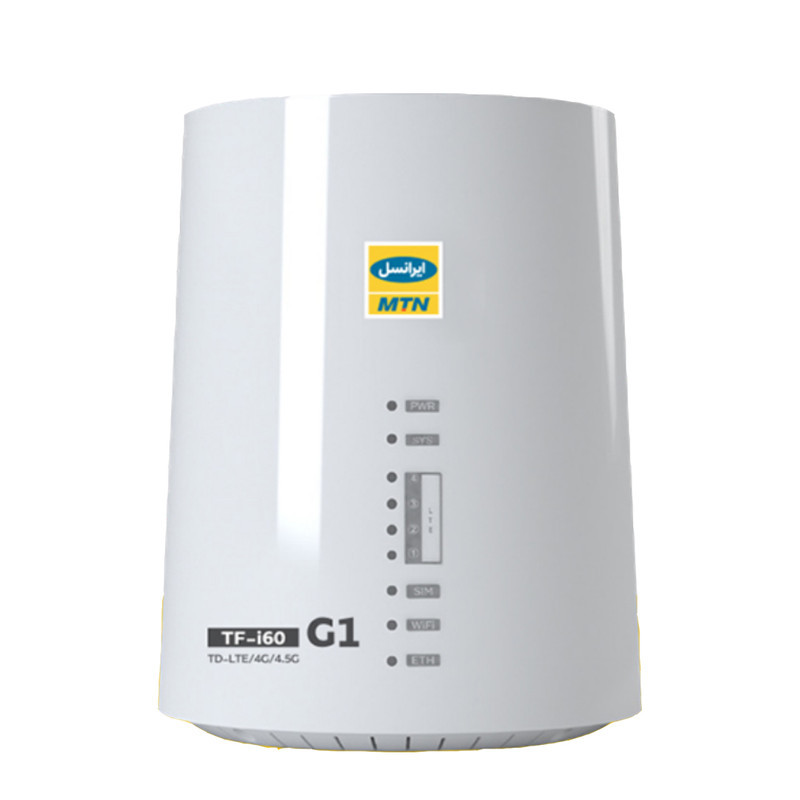 مودم 4G ایرانسل مدل TF-i60 G1 با پشتیبانی شبکه TD-LTE، منبع تغذیه برق و USB، رابط پورت USB و قابلیت استفاده در شبکه VLAN