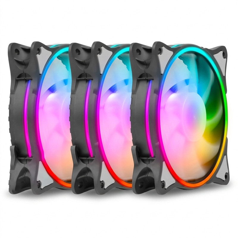 فن کیس گرین مدل HURACAN FAN GFK120M-ARGB بسته 3 عددی