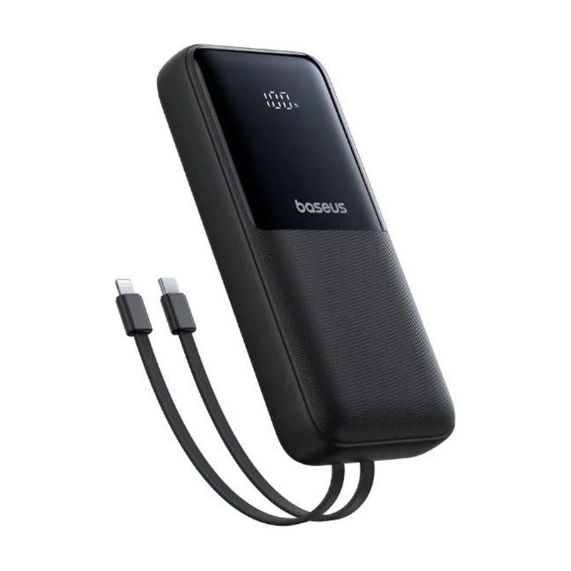 پاوربانک 22 وات بیسوس مدل LIPOW Dual ظرفیت 20000 میلی‌آمپرساعت به همراه کابل USB-C و لایتنینگ