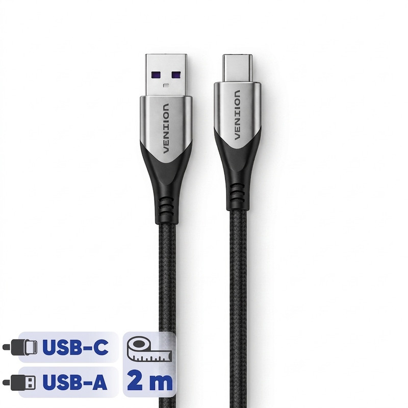 کابل تبدیل USB 2.0 به USB-C ونشن مدل COFHH طول 2 متر