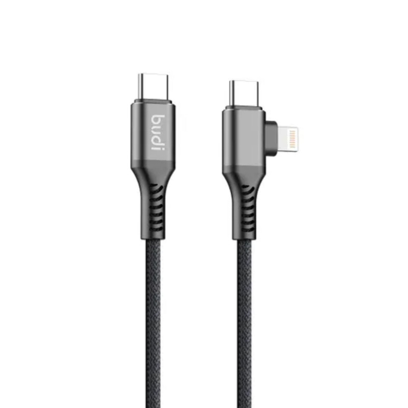 کابل تبدیل USB-C به USB-C/لایتنینگ بودی مدل DC253TTL12B طول 1.2 متر