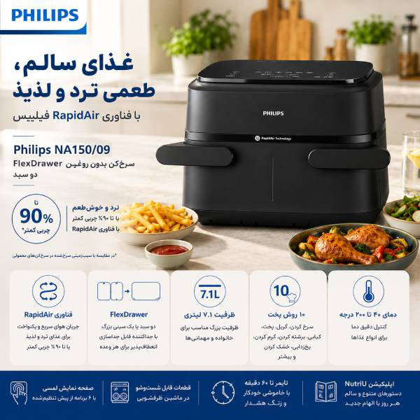هواپز 7.1 لیتر فیلیپس مدل NA150/09