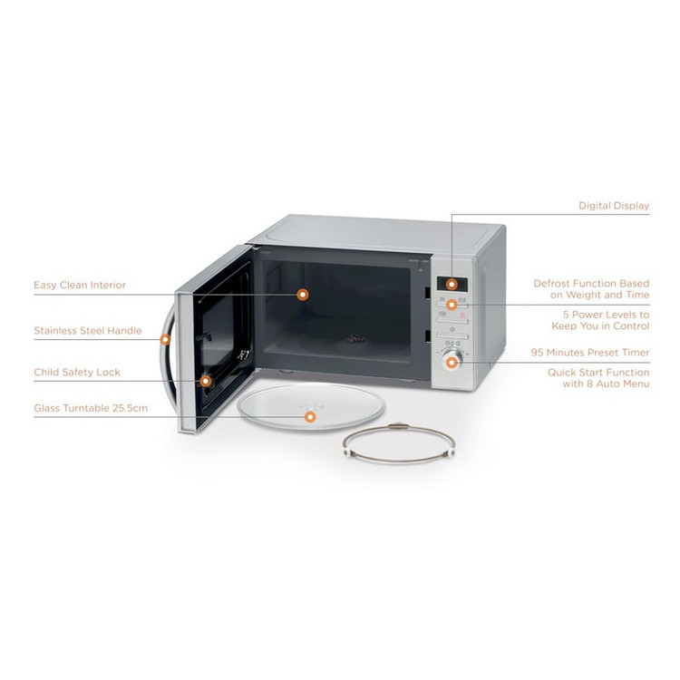 مایکروویو 700 وات 22 لیتر کنوود مدل MWM22 دارای 5 برنامه پخت