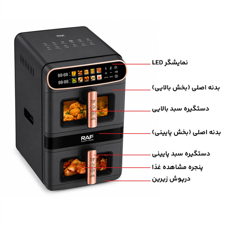 سرخکن 12 لیتر راف مدل R.5383