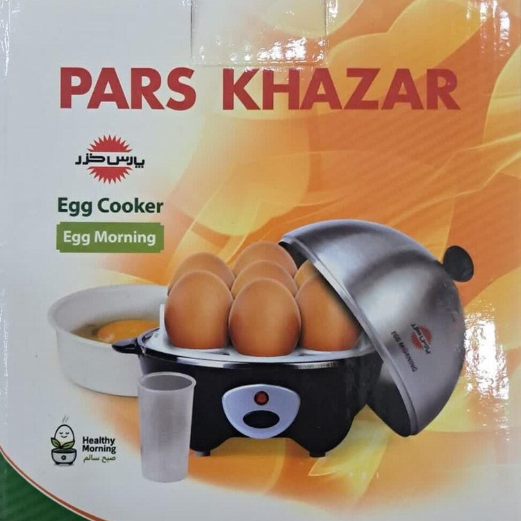 تخممرغ پز با ظرفیت هفت عدد تخممرغ پارس خزر مدل EG Steel
