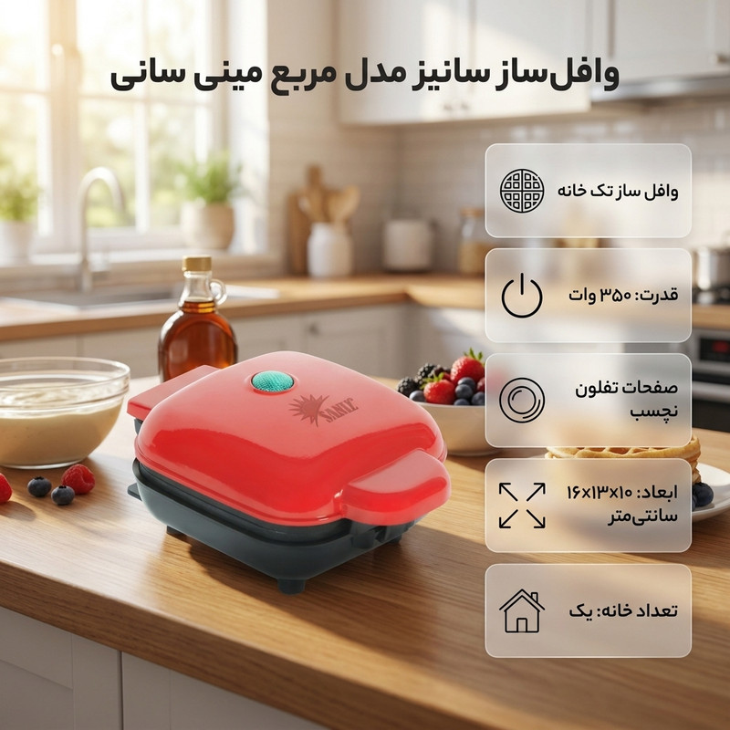 وافلساز یک خانه سانیز مدل مربع مینی سانی