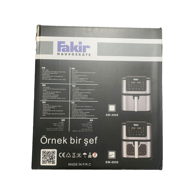 سرخ کن هواپز 8 لیتری فکر مدل Ornek bir Sef SW-4959 دو المنت، 2200 وات