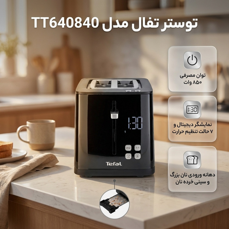 توستر تفال مدل TT640840