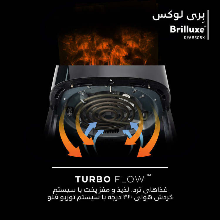 سرخکن 8 لیتر بریلوکس مدل KFA8508X