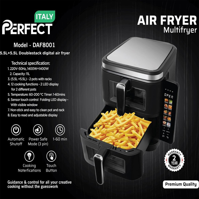 سرخکن 5 لیتر پرفکت مدل DAF-8001