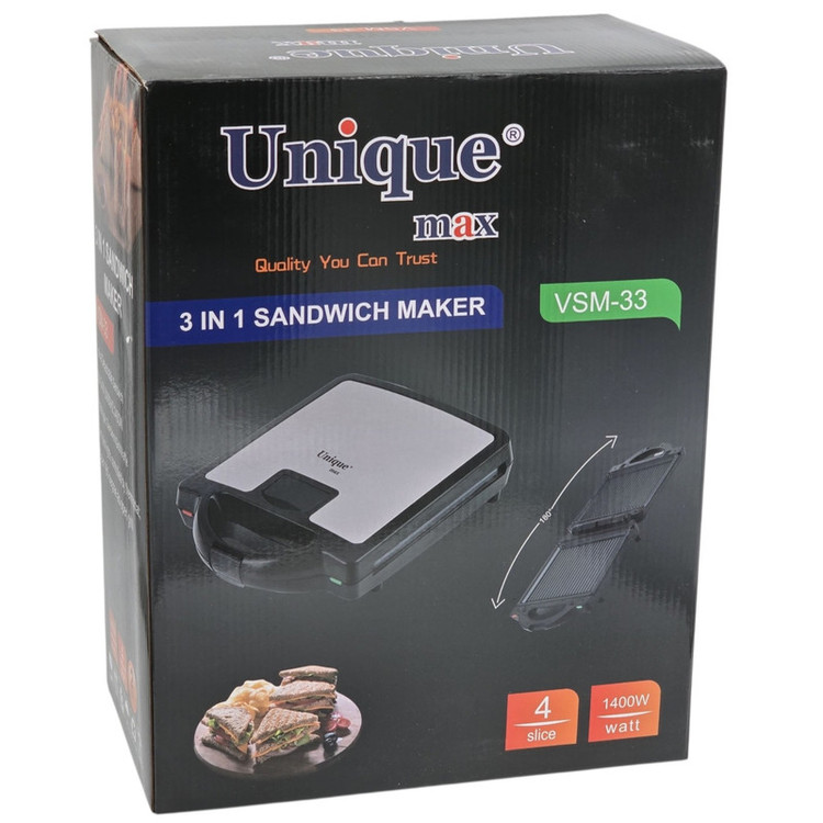 ساندویچساز چهار خانه یونیک مکس مدل VSM-33