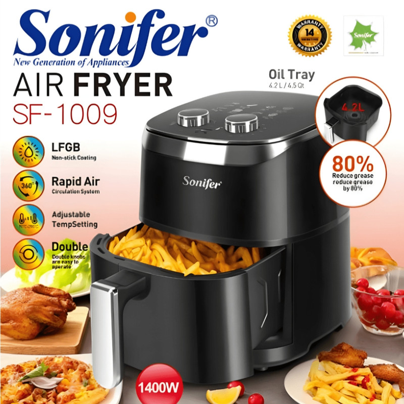 سرخ کن هواپز 4.2 لیتری بدون روغن سونیفر مدل SF-1009