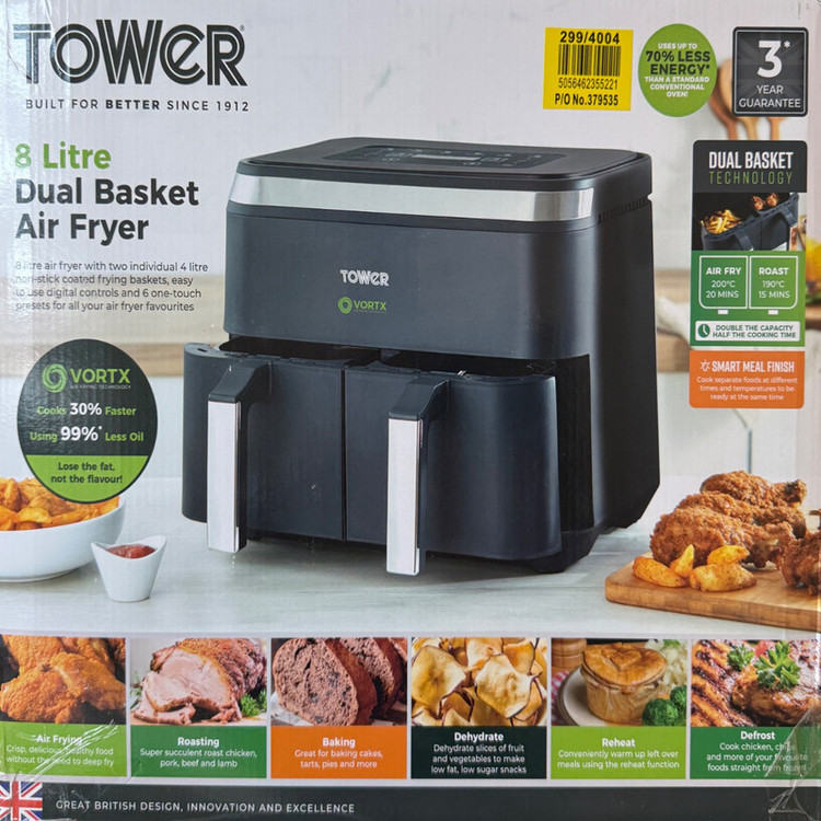 هواپز 8 لیتر تاور مدل T17129 Vortx
