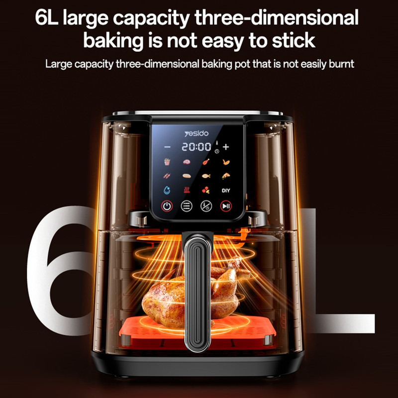 هواپز 6 لیتر یسیدو مدل Touch Air Fryer EC35