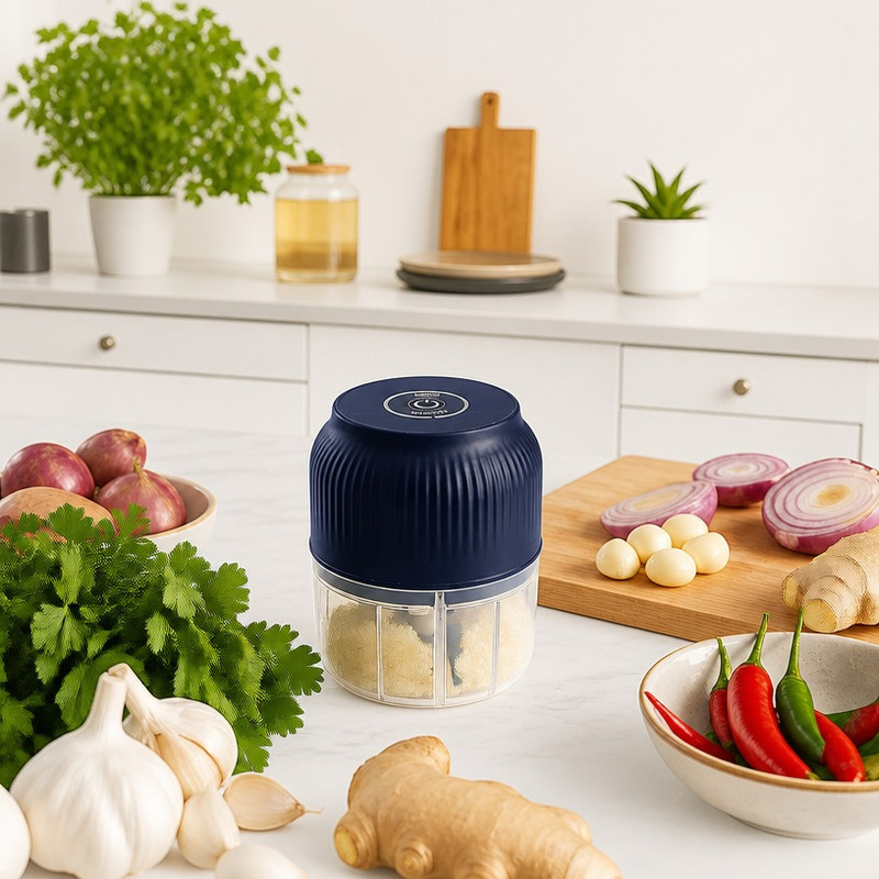 خرد کن شارژی 250 میلی لیتر مدل G Mash با 3 تیغه استیل ضدزنگ، ضدآب
