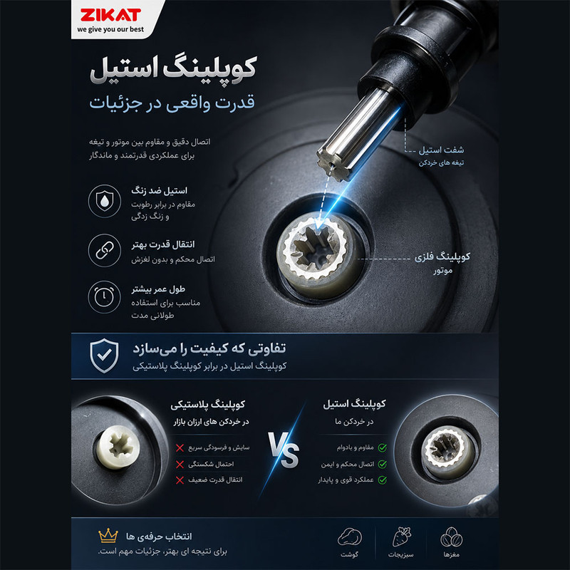 خردکن ۳۸۰۰ میلی لیتری زی کات مدل 6382