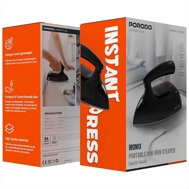اتو مسافرتی 30 وات پرودو مدل Ironix PDLFST227S