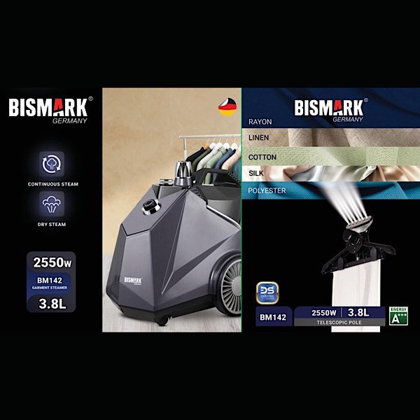 اتو ایستاده 2550 وات بیسمارک مدل BM142