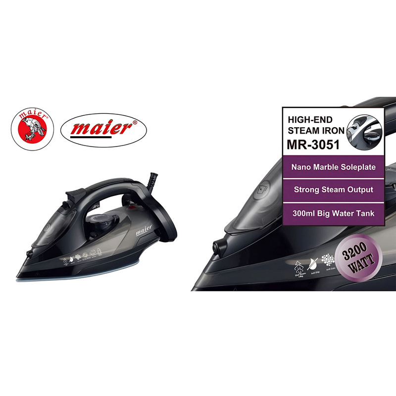 اتو بخار 3200 وات مایر مدل MR-3051