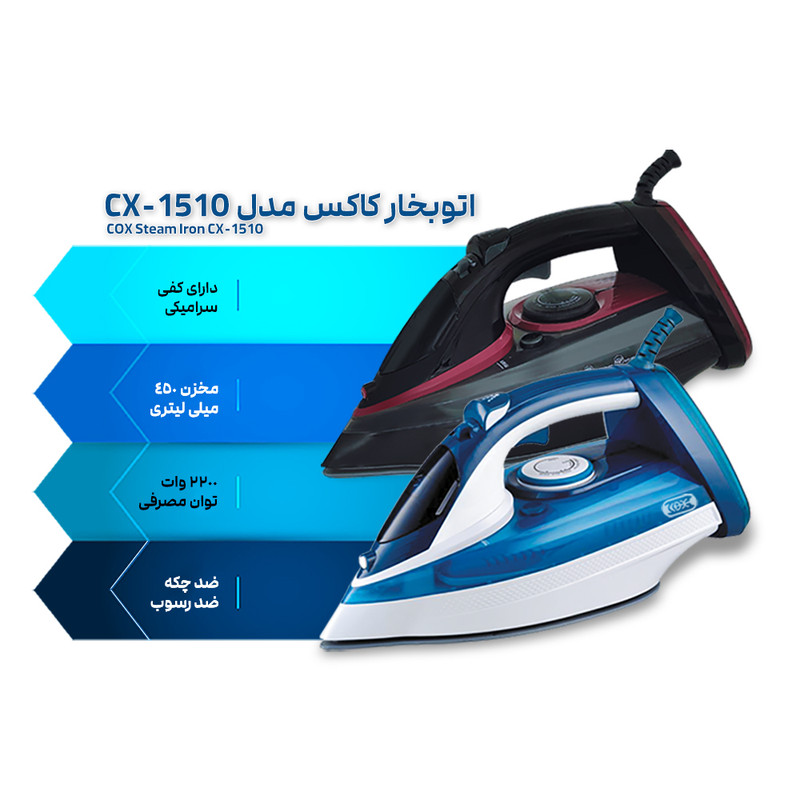 اتو بخار 2200 وات کاکس مدل CX-1510